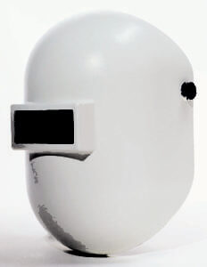 White Pipeliner Welding Helmet By Fibremetal